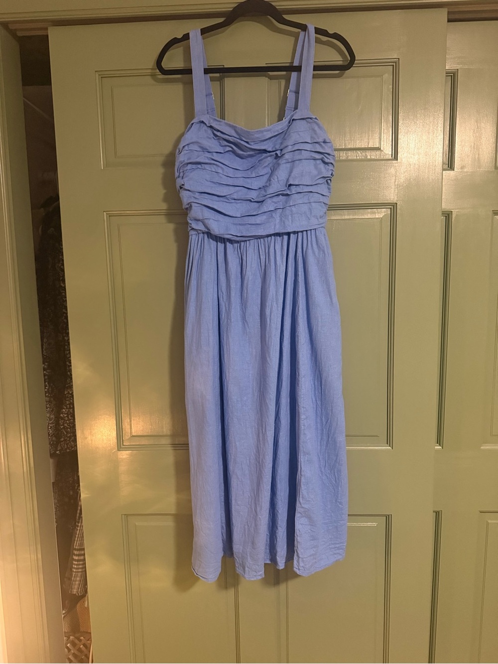 Abercrombie & Fitch Light Blue Ruffled Bodice Sundress